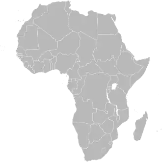 Karte des südlichen Afrika