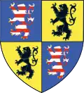 Wappen der Wettiner als Landgrafen von Thüringen und Markgrafen von Meißen