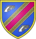 Schrägbalken in Magenta für Magenta an der Marne
