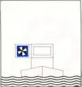 Blaue Tafel bei Tag