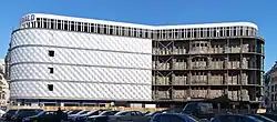 Abbau der Aluminiumfassade, März 2010