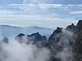 Blick nach Südwesten kurz vor Beginn des Màrmol-Klettersteigs