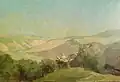 Blick auf Enkirch an der Mittelmosel, Ölgemälde 1921