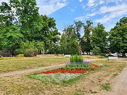 Blick auf Park