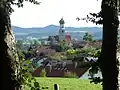 Blick vom Kalvarienberg nach Reicholzried