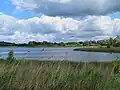 Blick auf den Jezioro Orzechów (Krebssee) bei Orzechów (Cedynia)