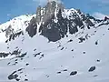 Blick von der Neuen Reutlinger Hütte auf die Westwände der Pflunspitzen