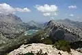 Blick vom Puig de l’Ofre zum Puig Major und Cúber-Stausee
