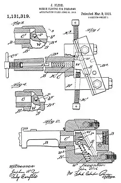 Patent-Zeichnung des Blish-Verschlusses
