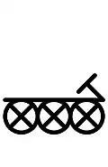 Mehr Räder deuten einen Bus an.