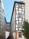 Der Fachwerkteil im Hof