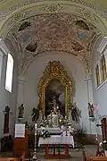 Blick auf den Altar der Kirche Szent Mária Magdolna