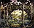 Italienische Landschaft - Итальянский пейзаж 1911. Tretjakow-Galerie
