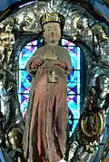 Maria gravida vom Gnadenaltar der Wallfahrtskirche Bogenberg, 14. Jahrhundert