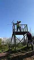 Podest als Abschussstelle