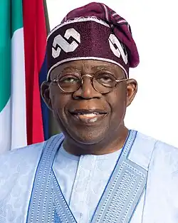 Bola Tinubu's Portrait als Präsident von Nigeria