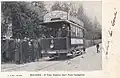 Triebwagen Nummer 6 des alten Straßenbahnsystems im Jahr 1903