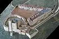 Modell von Bolsover Castle, wie es Ende des 17. Jahrhunderts ausgesehen haben mag