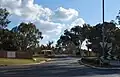 Einfahrt zu dem Latchford Barracks bei Bonegilla