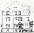 Kurt-Schumacher-Straße 2, Aufriss der Seitenfront