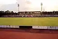 Tribüne des Stadions