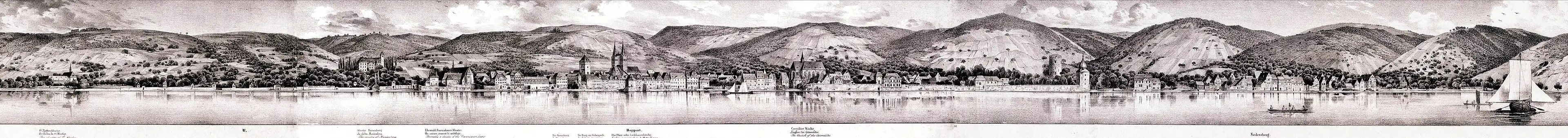 Stadtpanorama von Jakob Becker 1833