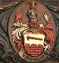 Wappen der Familie Bornstaedt im Kreishaus Greifswald
