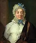 Porträt von E. Archarowa. 1820