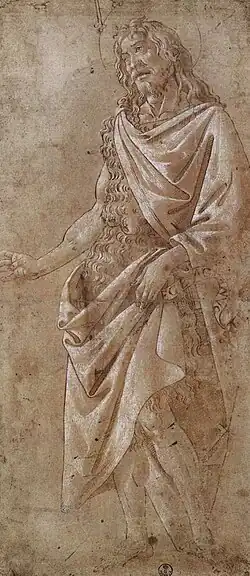 Zeichnung mit Johannes dem Täufer