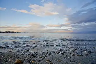 Blick über die Boundary Bay von Tsawwassen aus