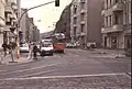 Rekowagen an der Einmündung in die Warschauer Straße (1991)