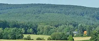 Blick aus der Wennigser Mark zwischen den Ortschaften Wennigsen und Wennigser Mark südwestwärts zum Bröhn