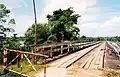 Alte, abgebrochene Holzbrücke bei Carolina (Februar 2000)