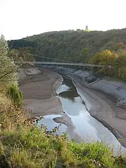 Victor-Neels-Brücke, erbaut 2009, benannt nach Victor Neels, Oberst a.&nbsp;D., ehem. belgischer Kommandant von Camp Vogelsang (1970–1980)
