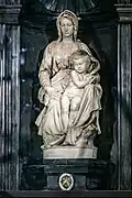 Brügger Madonna (Madonna col Bambino btw. Madonna di Bruges), entstanden zwischen 1504 und 1505. Onze-Lieve-Vrouw Kirche in Brügge