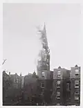 Brennender Turm am 8.&nbsp;November 1904