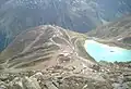 Blick vom Gipfel zum Rifflsee