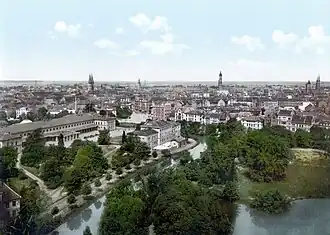 Hauptbahnhof aus südöstlicher Richtung um 1890