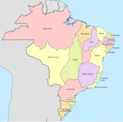 Umriss von Mato Grosso 1817