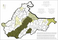 Anteil der Bosniaken in Brčko nach Siedlungen 2013