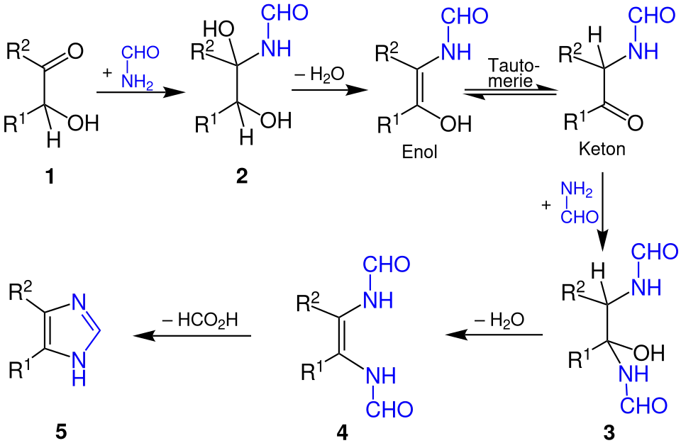 Bredereck-Synthese – Reaktionsmechanismus