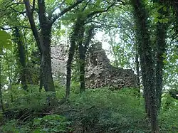 Ruine der Kempe (Name wohl abgeleitet vom Begriff Kemenate) aus dem 14. Jh.