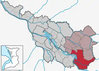 Stadt Bremen, Stadtteil Hemelingen hervorgehoben