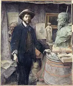 Porträt Jean Carriès, Öl auf Leinwand (1885/1886), Petit Palais, Paris