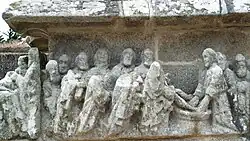 Figuren am Kalvarienberg vor Saint-Jean-Trolimon