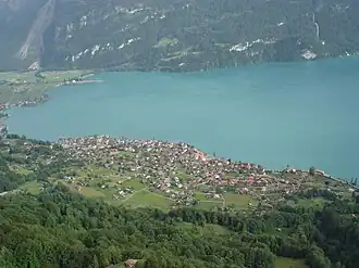 Brienz vom Fluetunnel aus gesehen