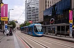 West Midlands Metro Niederflurige Straßen- und Regionalstadtbahn