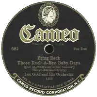 Lou Goldner and his Orchestra – Bring Back Those Rock-a-Bye Baby Days, 1925