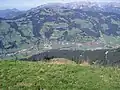 Blick auf das Sportgebiet Brixen im Thale.