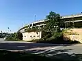 Das Stadion im Außenbereich im September 2013